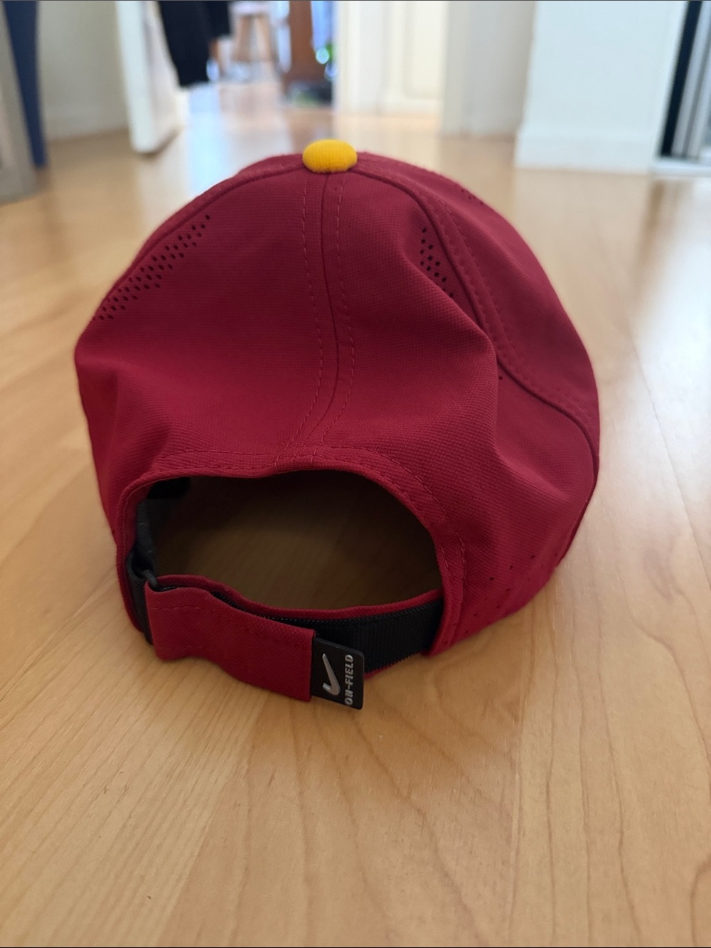Nike Red and Yellow USC Swoosh Baseball Cap - Picture 4 of 4